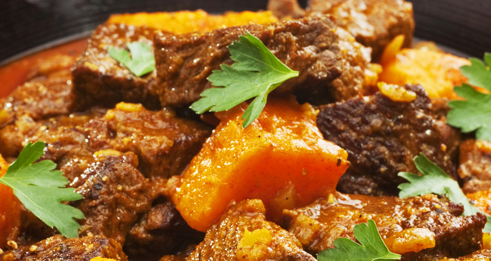 Slow Cooker Beef & Sweet Potato Stew - Fresh On The Menu Recipe