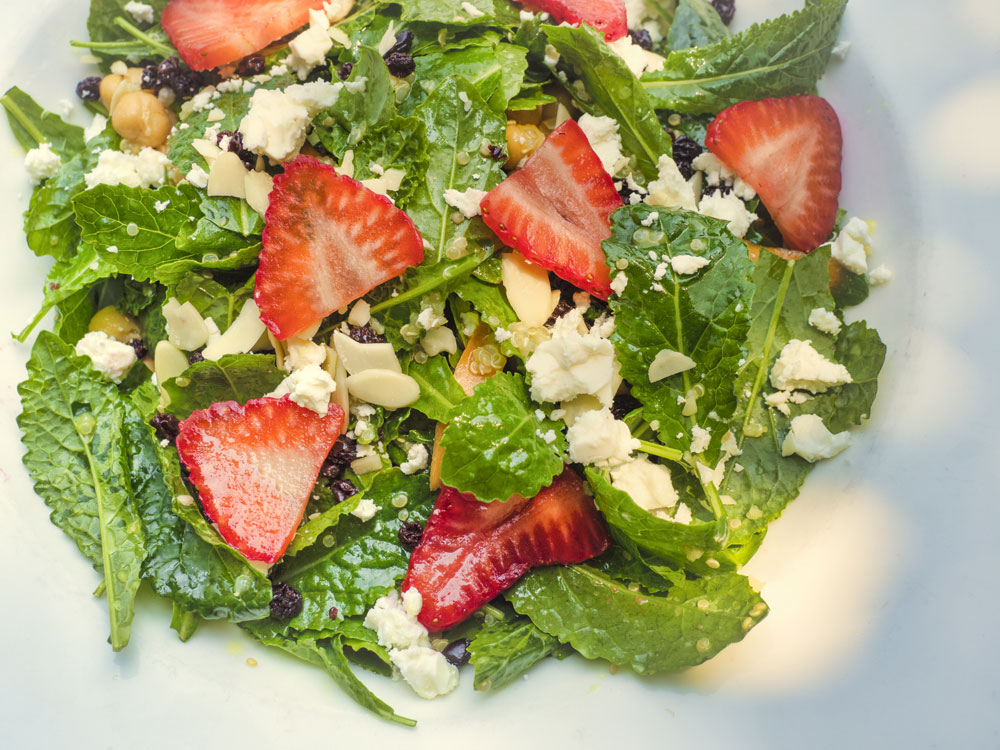 Strawberry Kale Salad - Fresh On The Menu Recipe