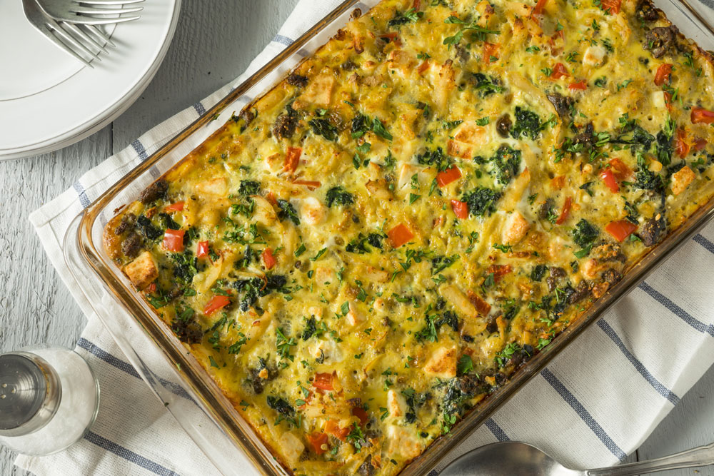 Spring Vegetable Egg Casserole - Fresh On The Menu Recipe