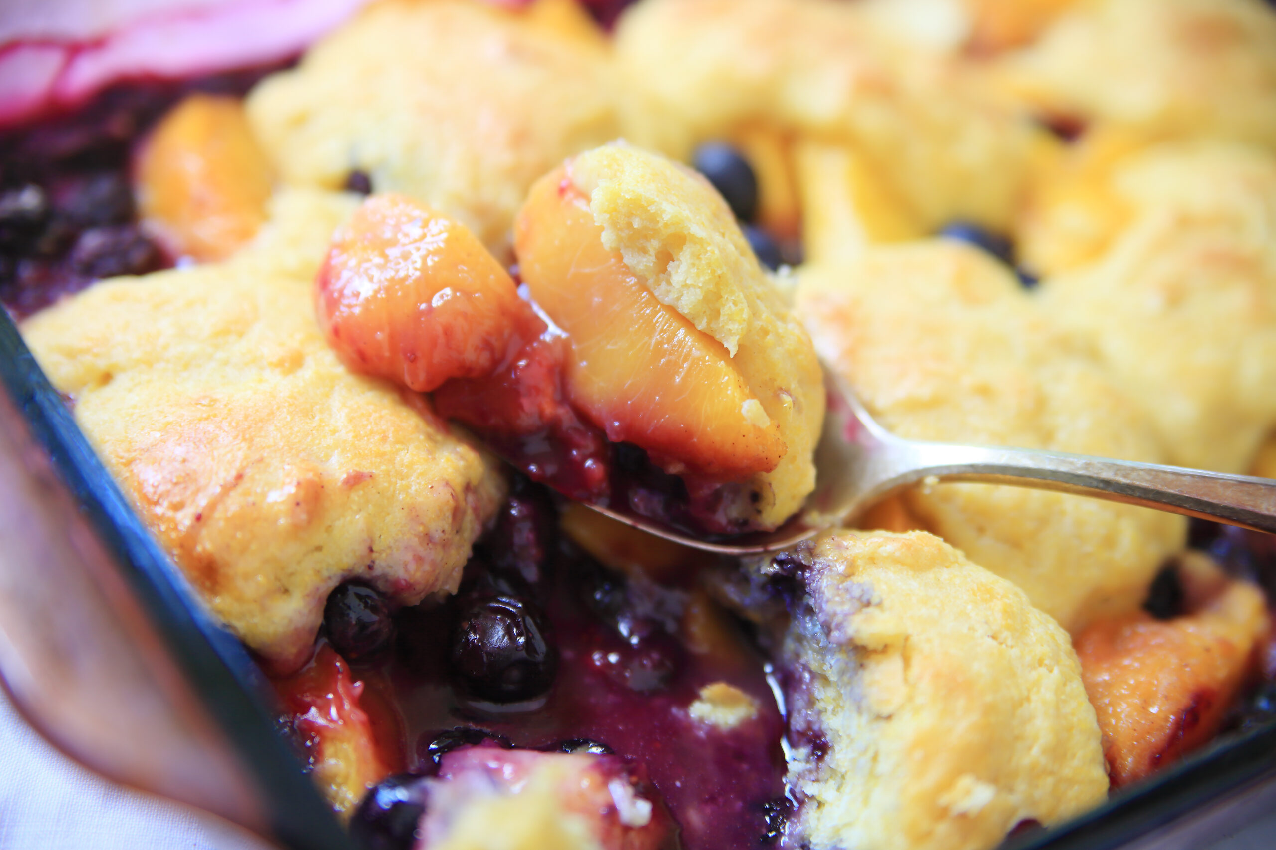 SC Blueberry & Peach Cobbler - Fresh On The Menu Recipe