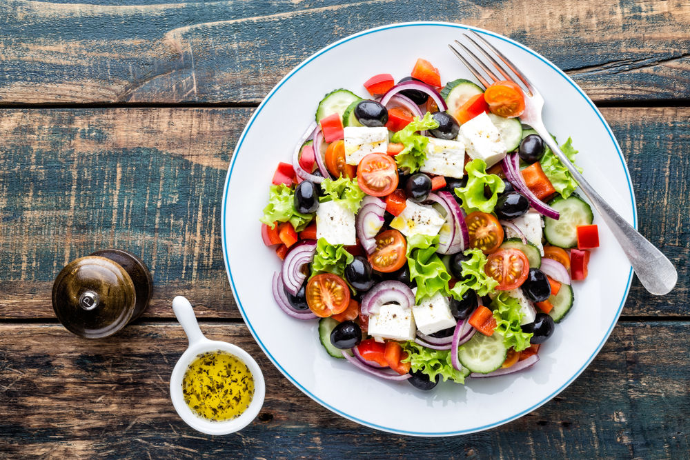 Cucumber Greek Salad - Fresh On The Menu Recipe